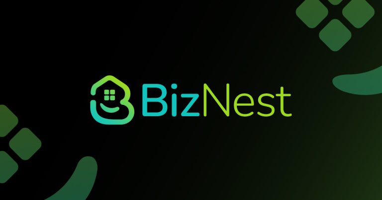 BizNest Logo Cover 1200x630 black 768x403